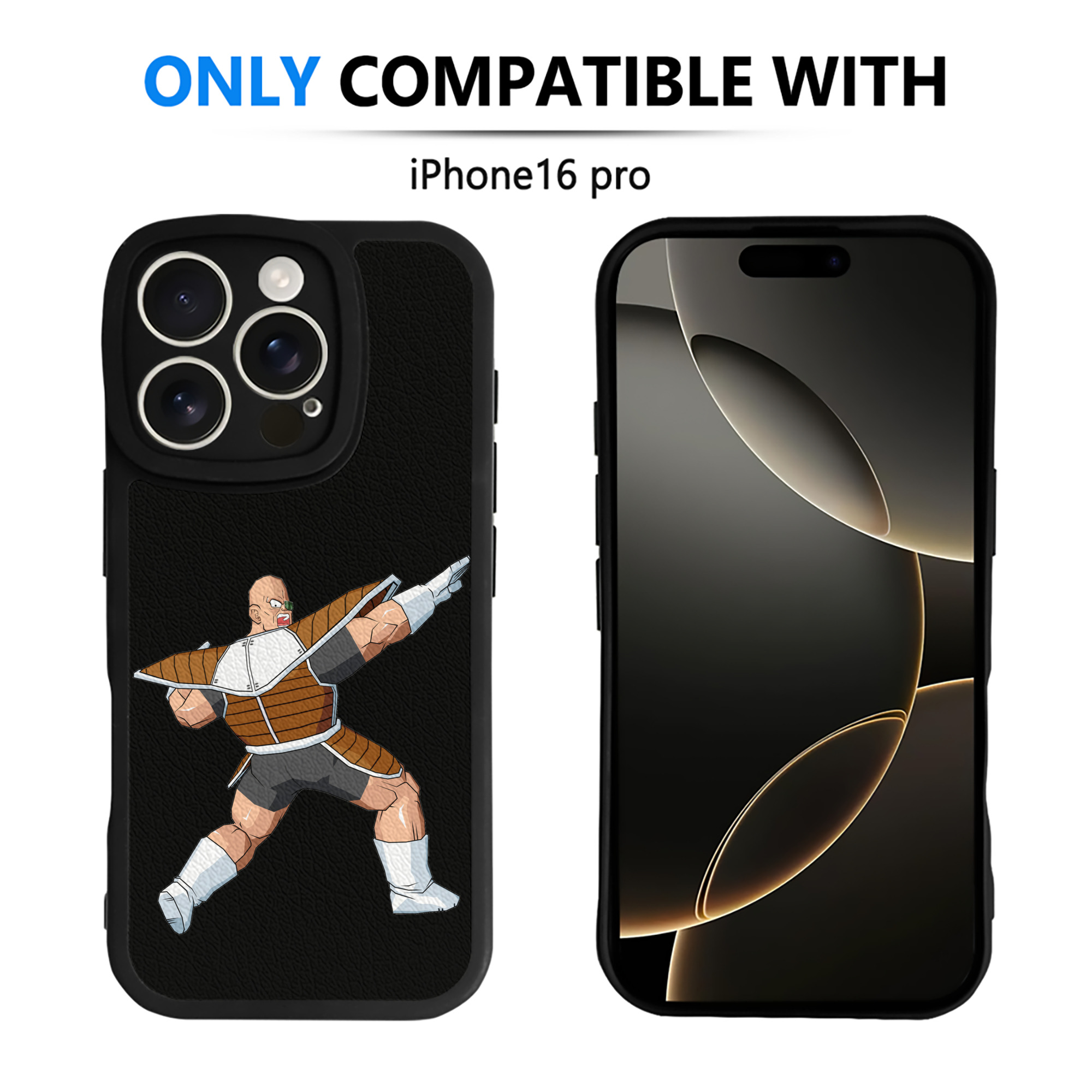 （画像用） ドラゴンボール DRAGON BALL 【iPhone 16シリーズ対応】シリコンスマホケース（レザー調） 材質：シリコン